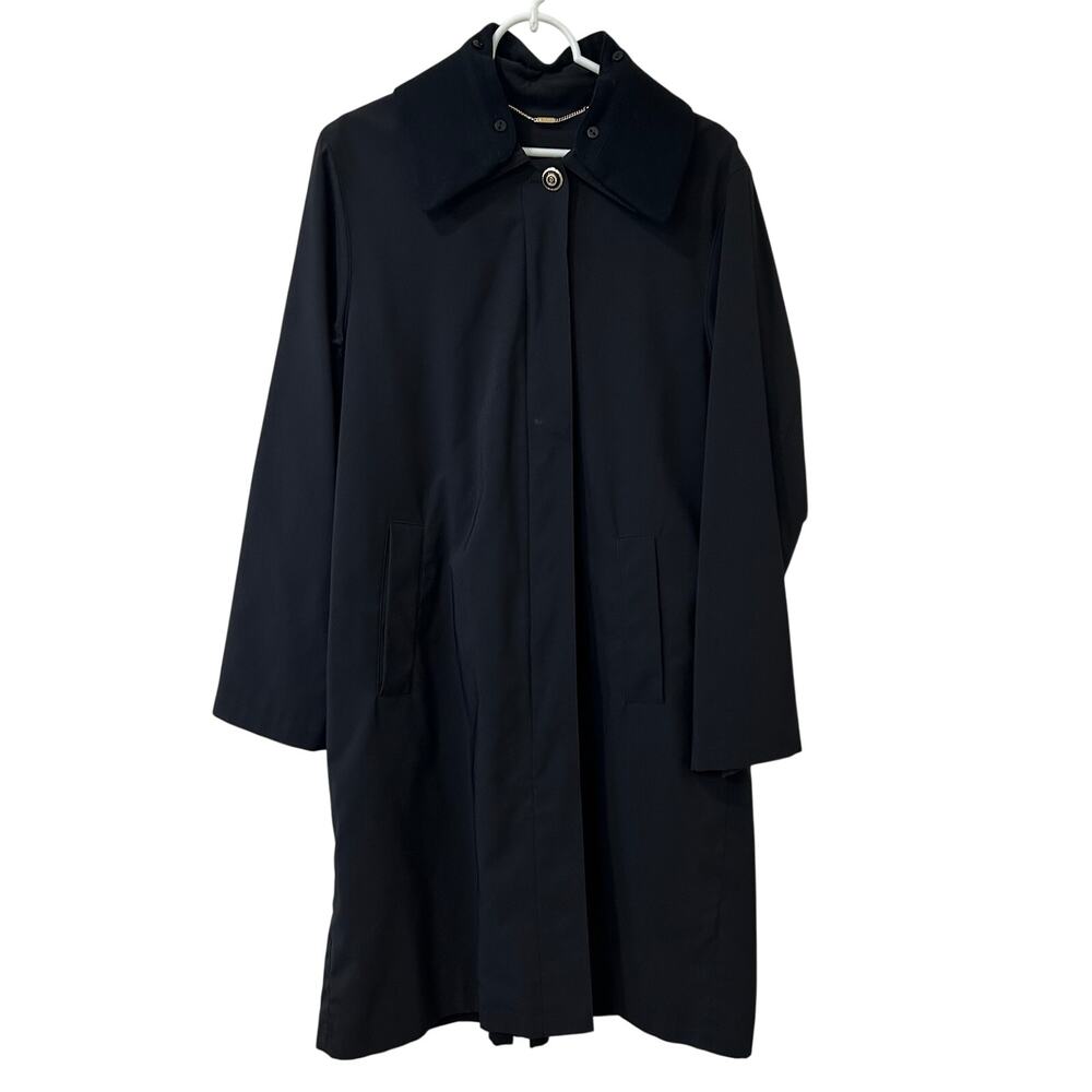 St. John Coat Collection by Marie Gray Womens Size 14 Black Belted Long Coat
